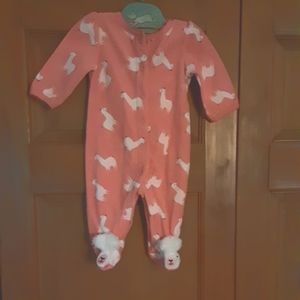 Carters 3 mo sleeper with llamas